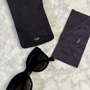 Céline OverSized Black Cat Eye Sunglasses